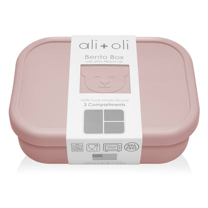 Ali+Oli Leakproof Silicone Bento Box (Rose)