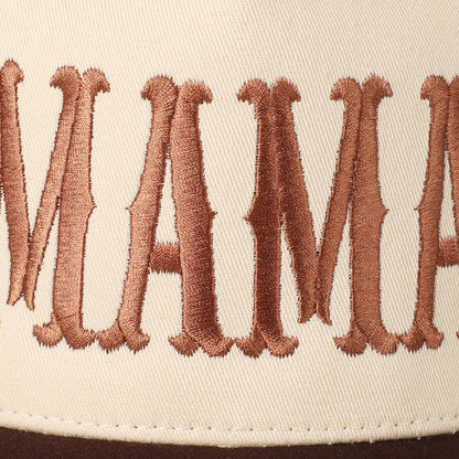 MAMA Typographic Design Embroidery Baseball Cap Fashion City