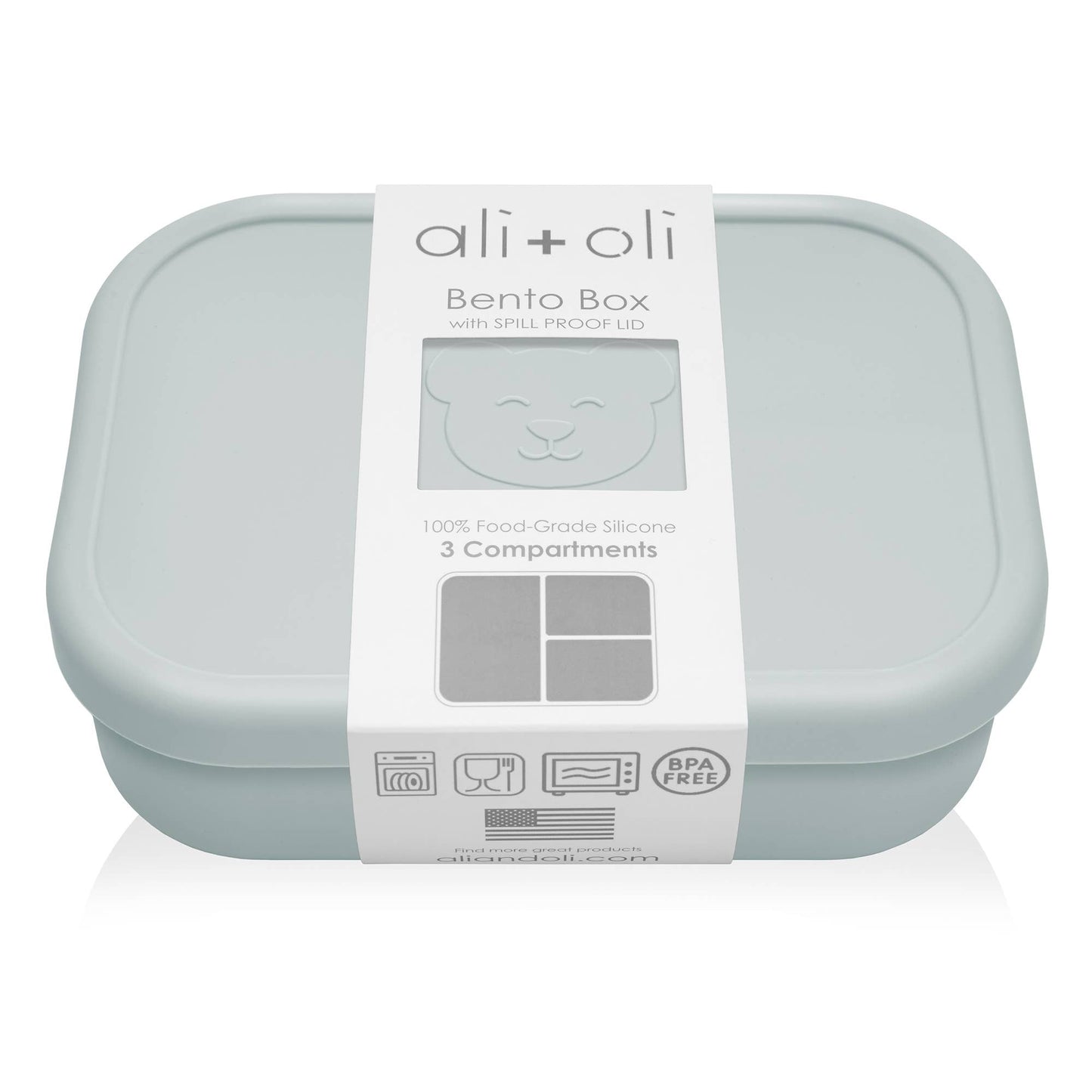 Ali+Oli Leakproof Silicone Bento Box (Dream Blue)