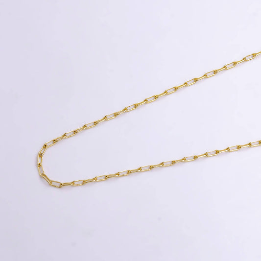 Becks Paper Clip Chain Necklace 18" Aim Eternal