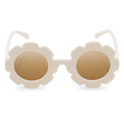 Kids Flower Sunglasses (White)