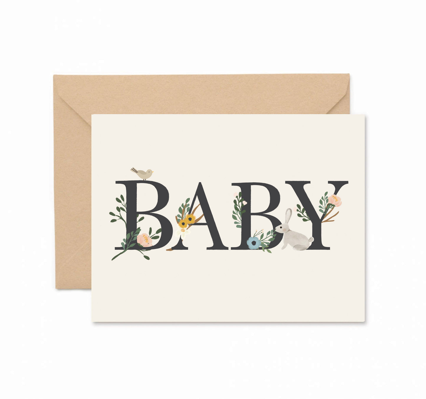 Baby Floral Greeting Card Ginger P. Designs