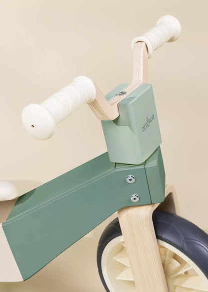 3-in-1 Wooden Balance Bike - Seafoam