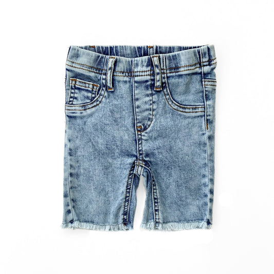 DENIM SHORTS - MIDWASH LENOX JAMES