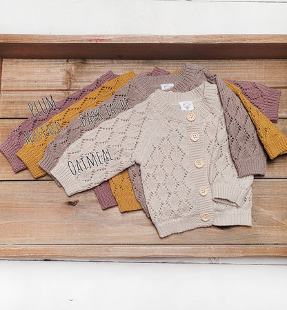 Annie Knit Sweater Cardigan OLIVE & CRADLE