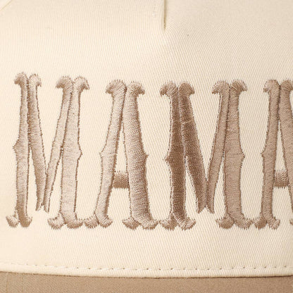 MAMA Typographic Design Embroidery Baseball Cap Fashion City