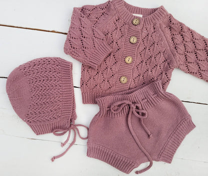 Annie Knit Sweater Cardigan OLIVE & CRADLE