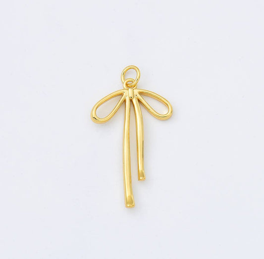 Bow Charms Hunny B's Gold Filled Ribbon Bow