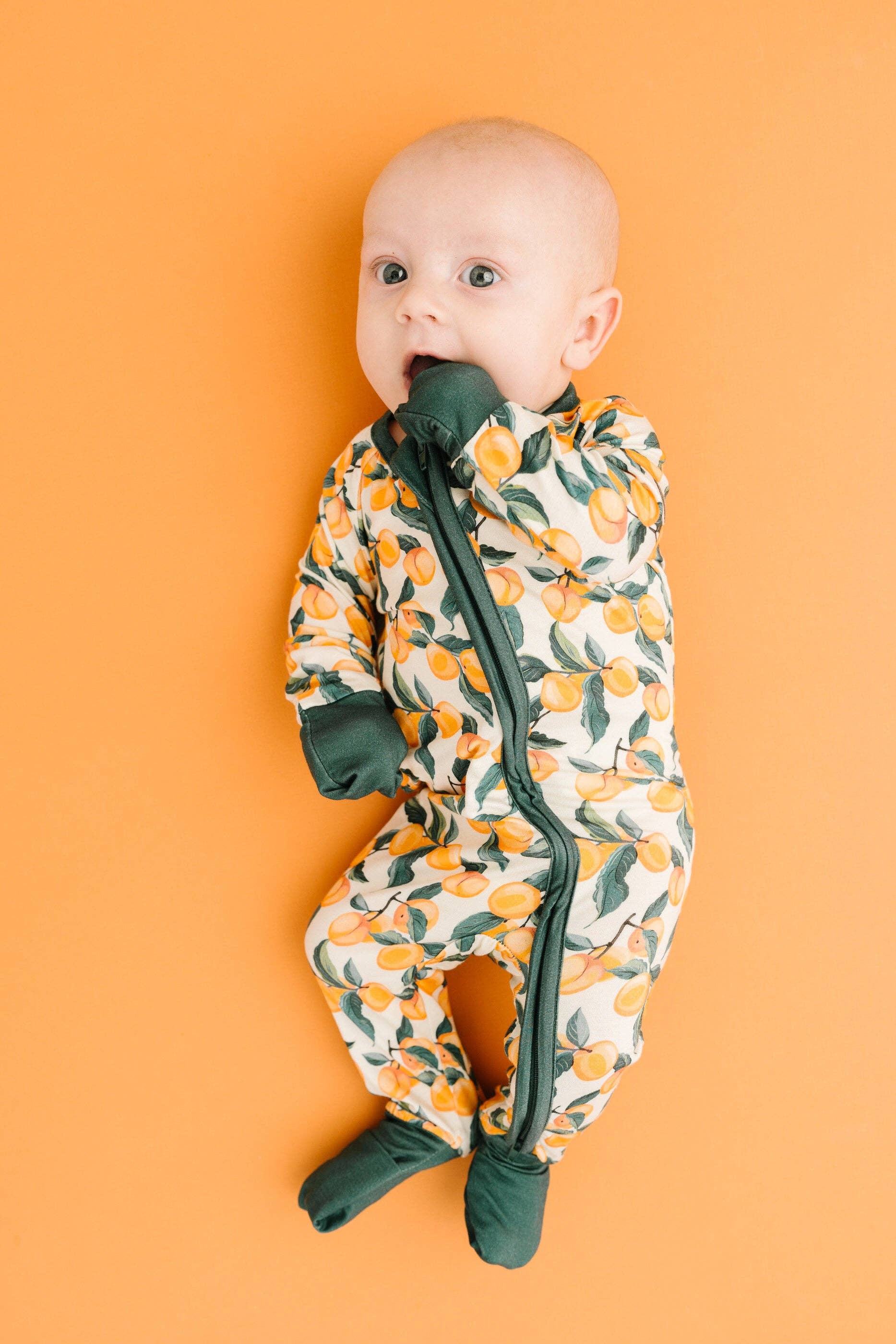 Peach Harvest Bamboo Sleeper Little One Shop