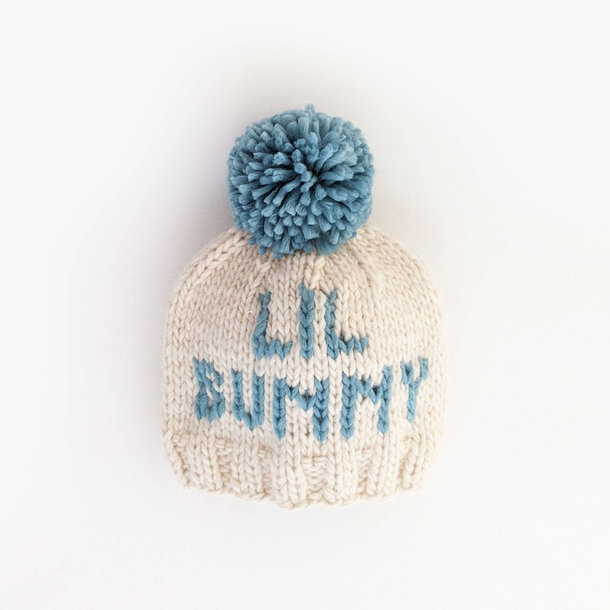 Lil Bunny Blue Beanie Hat Huggalugs Small (0-6 months)