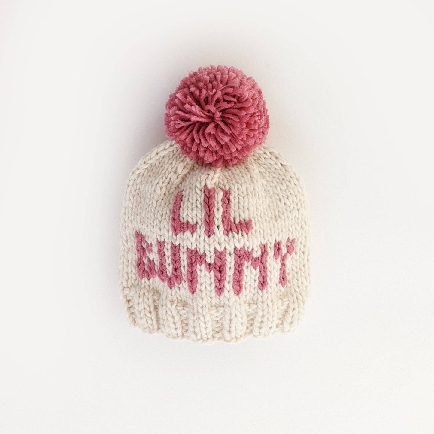 Lil Bunny Pink Beanie Hat Huggalugs Small (0-6 months)