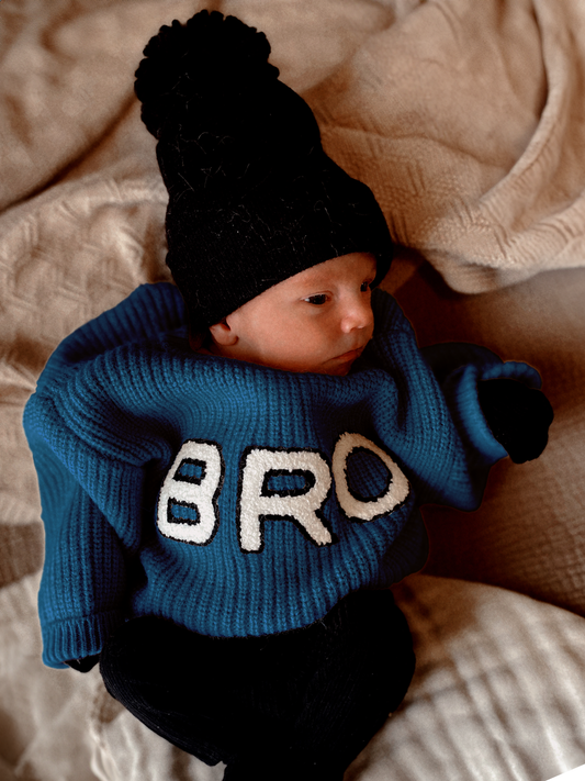 Bro Knit Sweater, Midnight