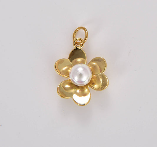 Pearl Flower Charm Beads Creation