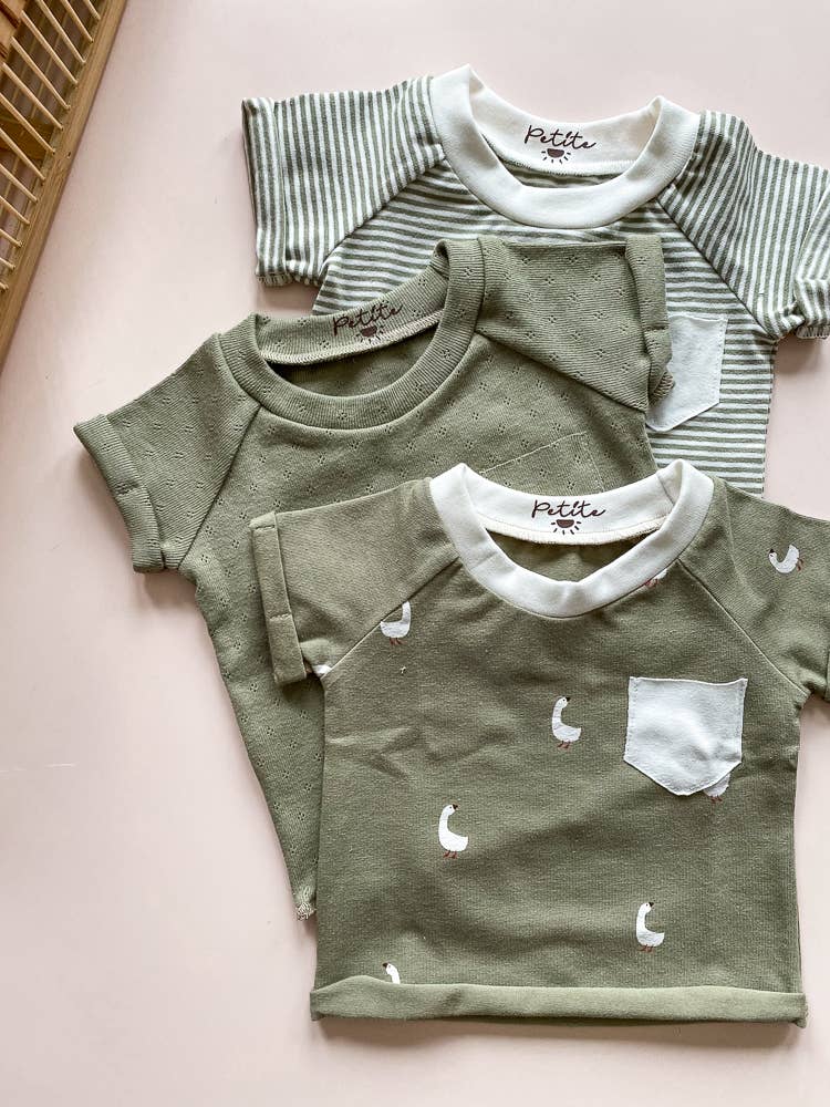 Kids T-shirt / olive PETITE EvelinaApparel