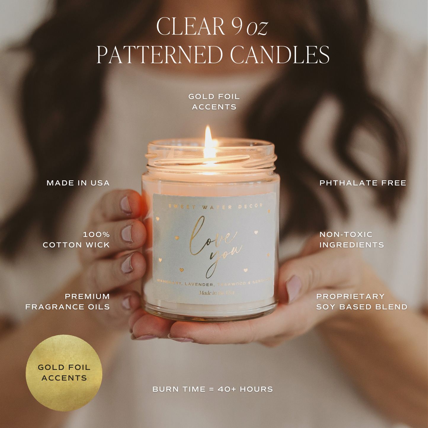 Best Mom Ever Soy Candle - 9 oz Sweet Water Decor