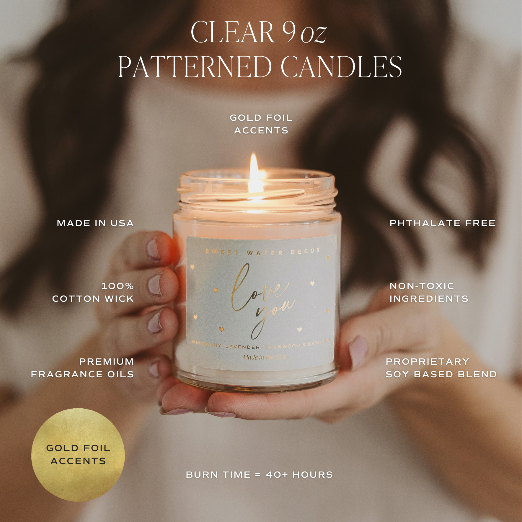 Best Mom Ever Soy Candle - 9 oz Sweet Water Decor