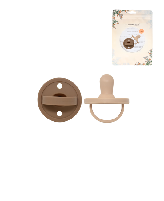 Mod Silicone Pacifier (Fawn & Sand) The Dearest Grey