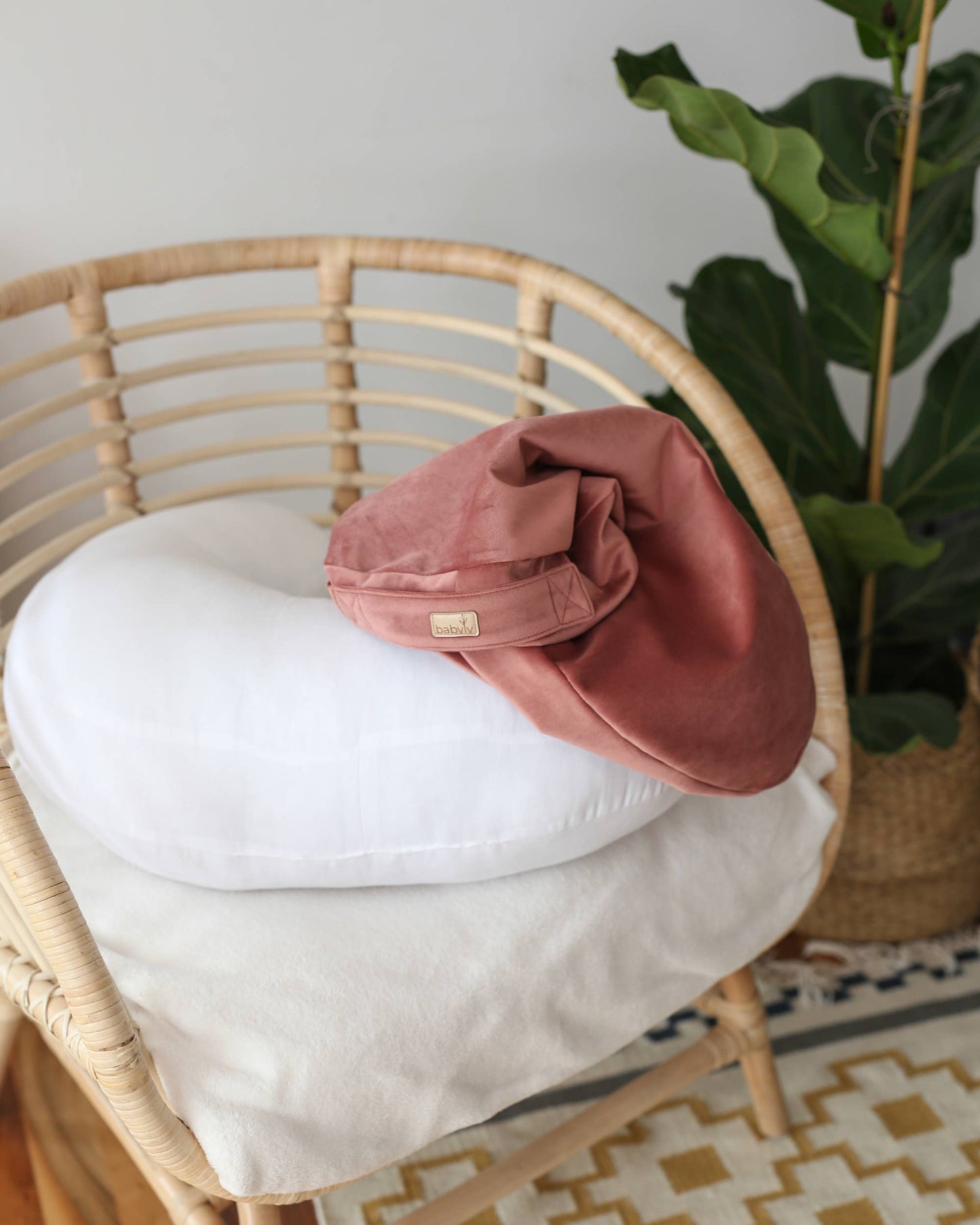 Velvet nursing pillow/ breastfeeding- for mother and baby