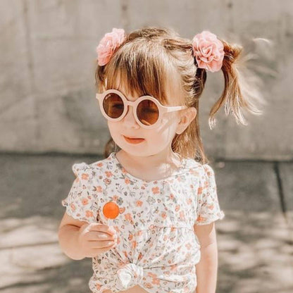 Kids Sunglasses Round (Pink Cream)