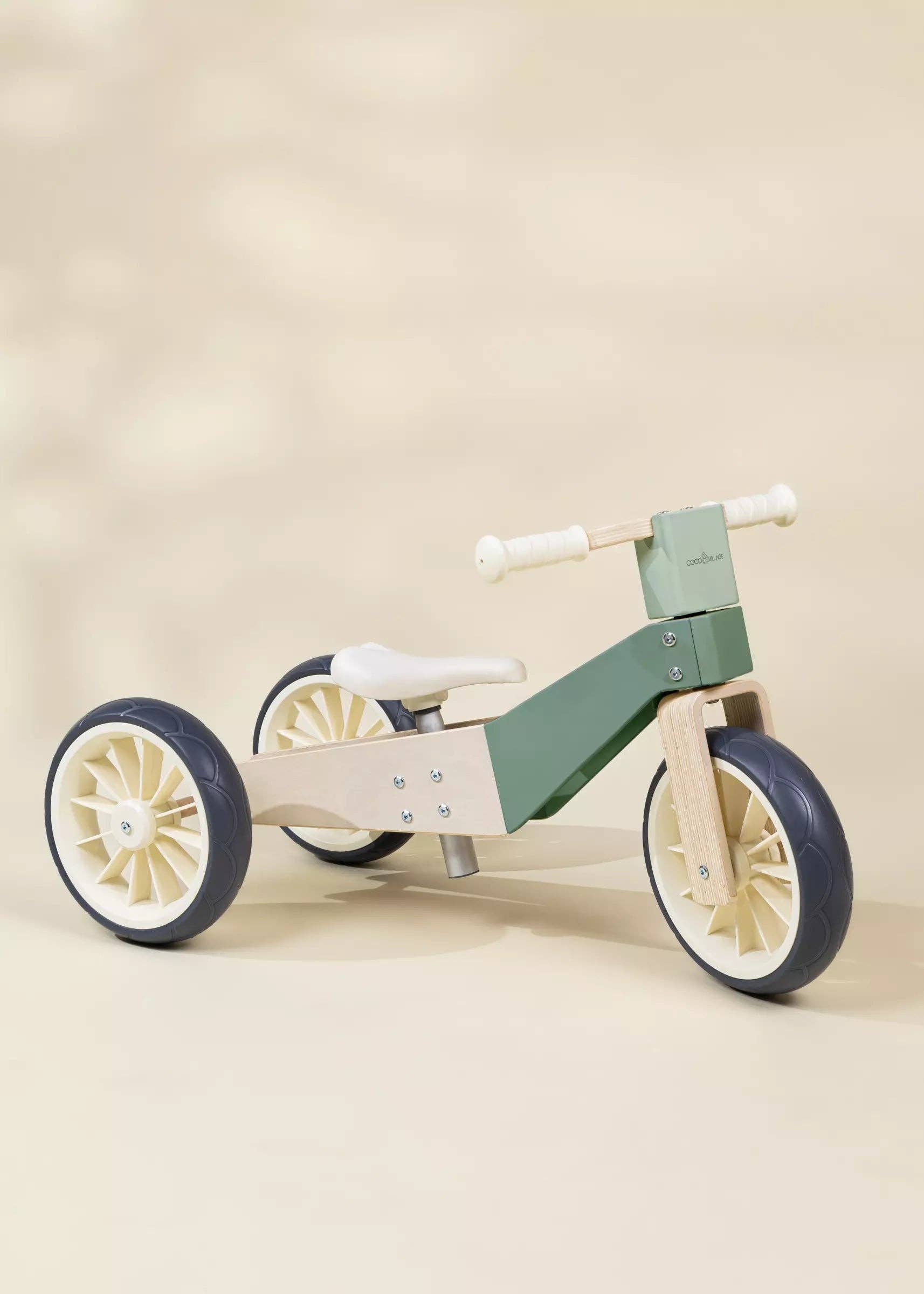 3 wheel wooden balance bike best sale