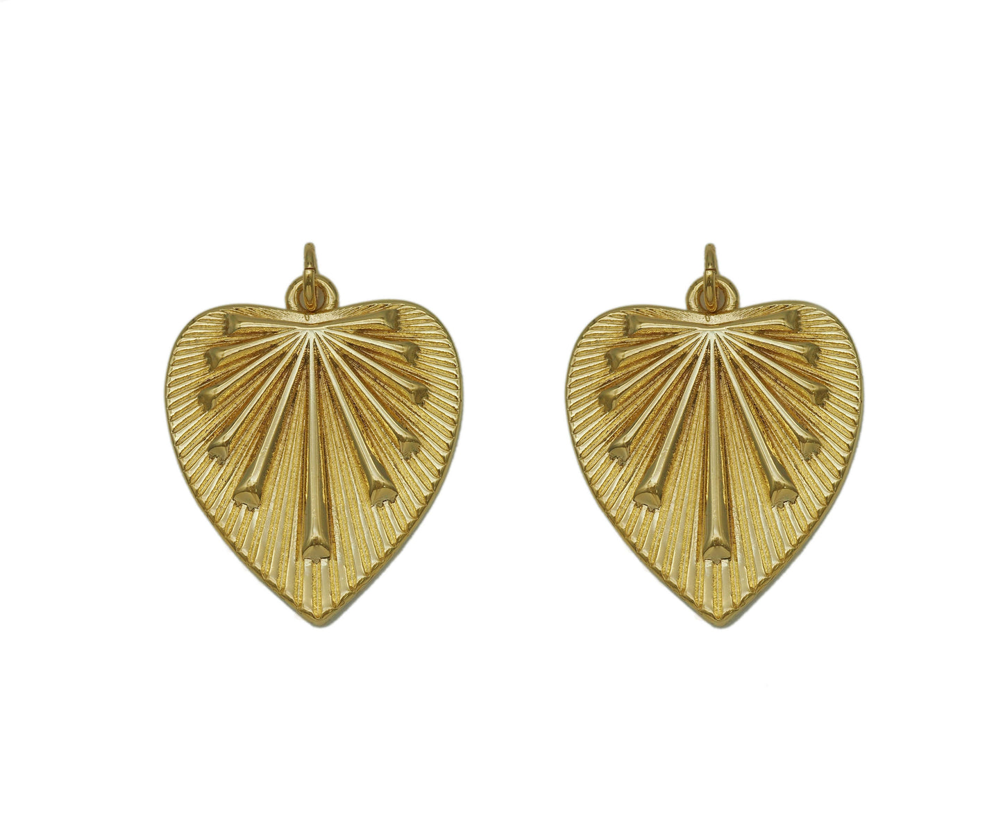Heart Charms Hunny B's Sunburst Heart