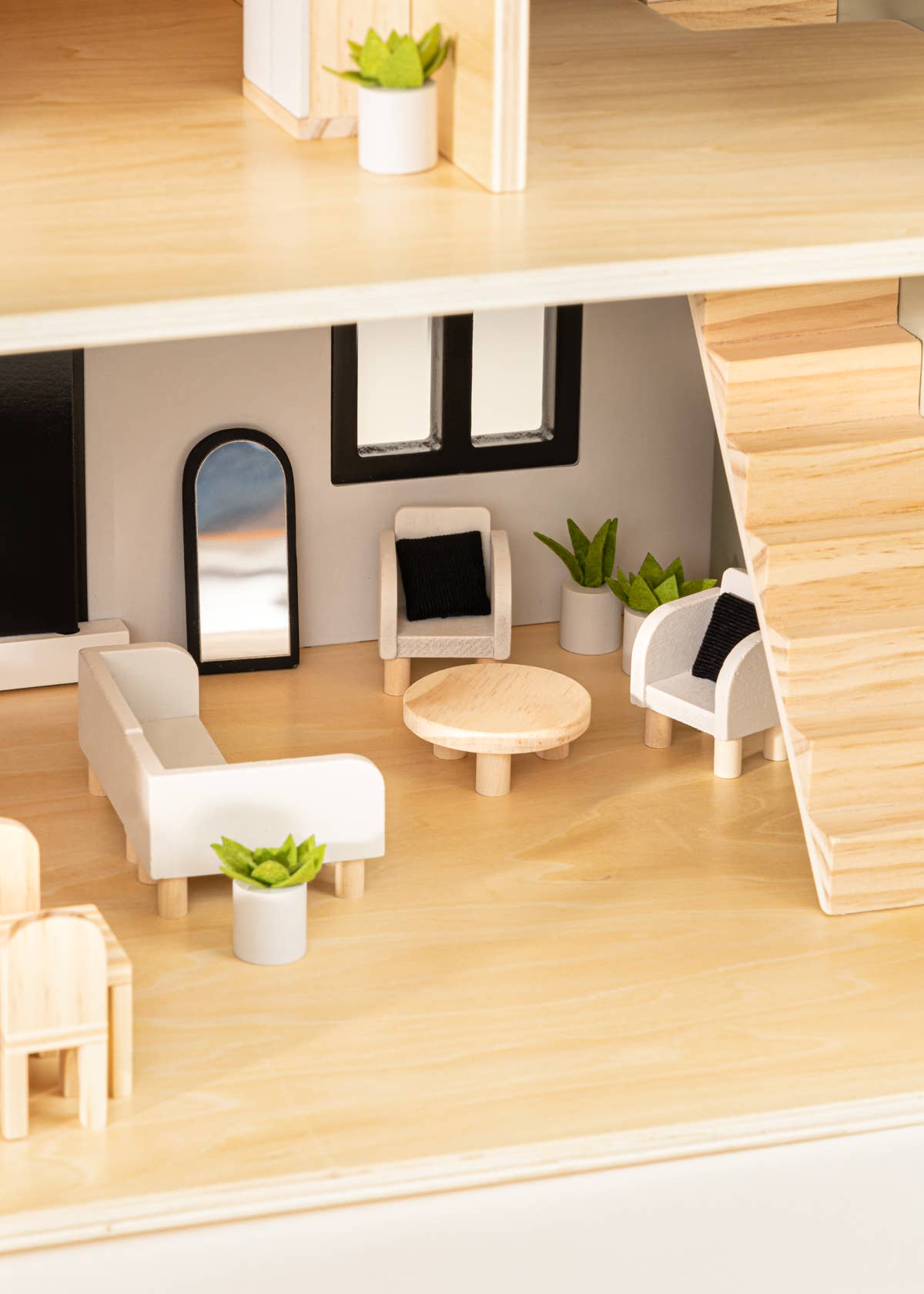 Wooden Doll House Living Room Furniture