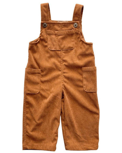 Liam Corduroy Overalls - Caramel Bailey's Blossoms