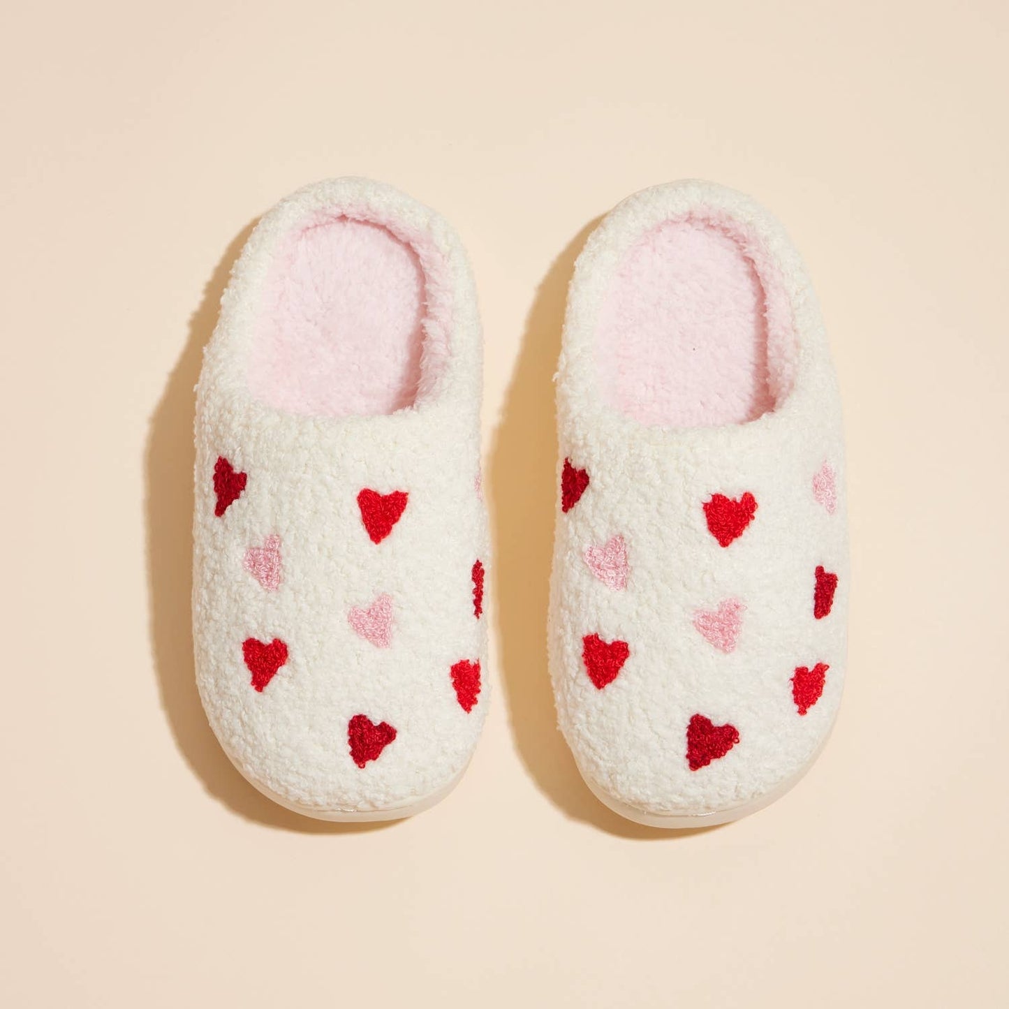 Multi Hearts Home Slippers-Kids Lilla Haven