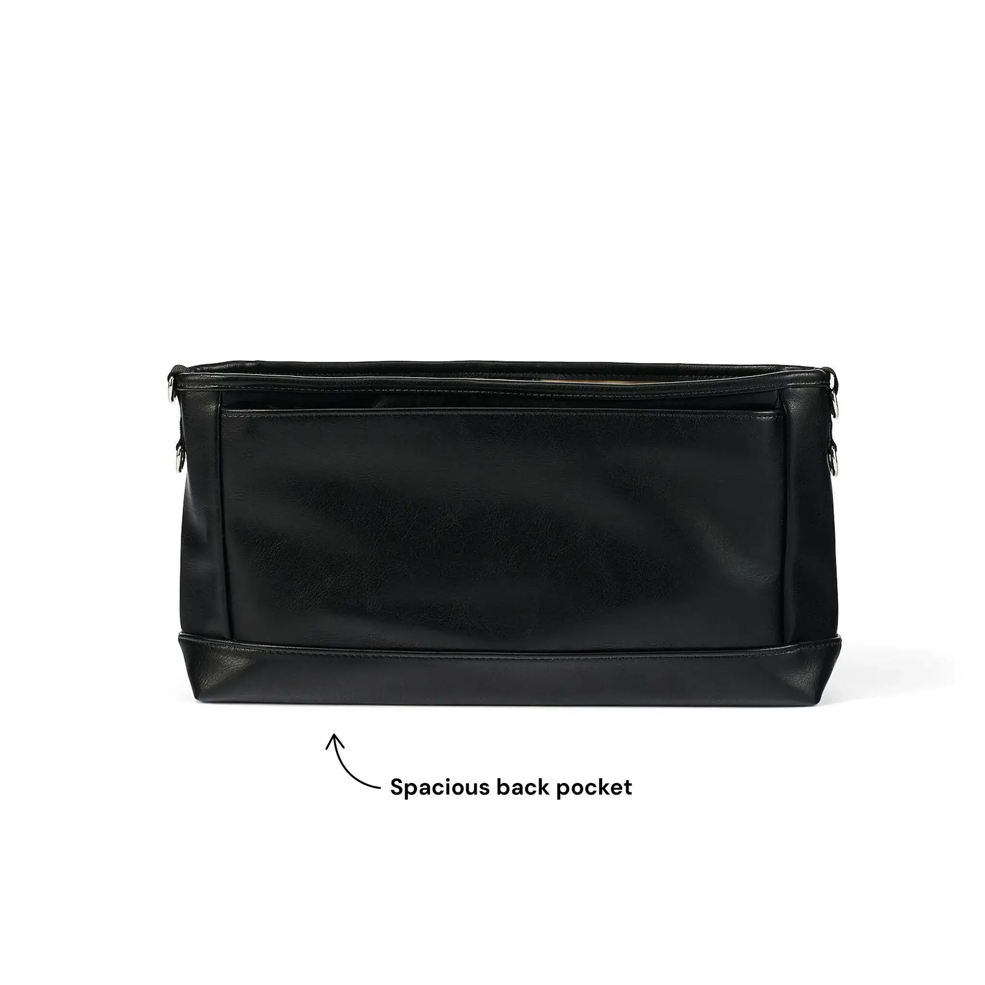 Signature Stroller Caddy - Black Dimple Vegan Leather OiOi