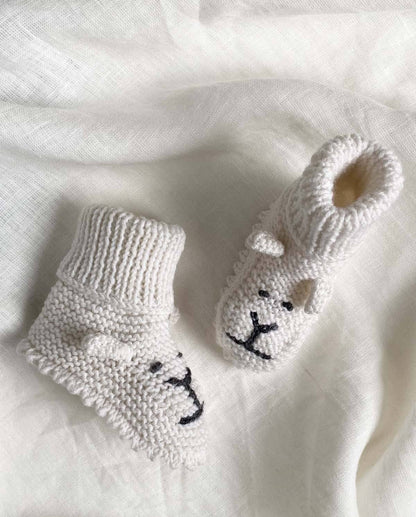 Knit shoes Little Lion - off white