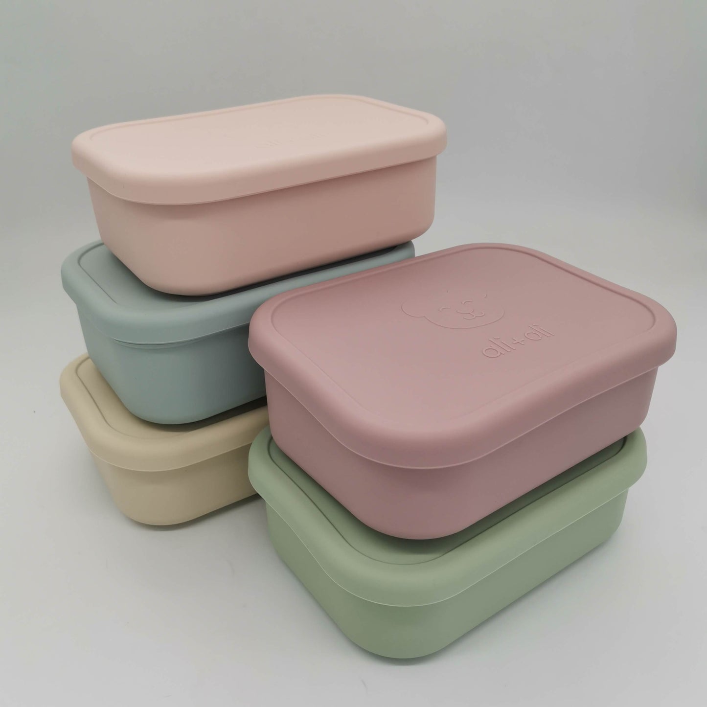 Ali+Oli Leakproof Silicone Bento Box (Coco)