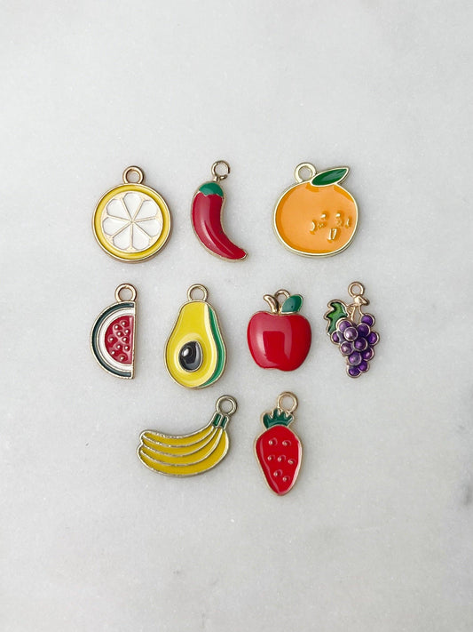 Fruit Charms Hunny B's Enamel Avocado