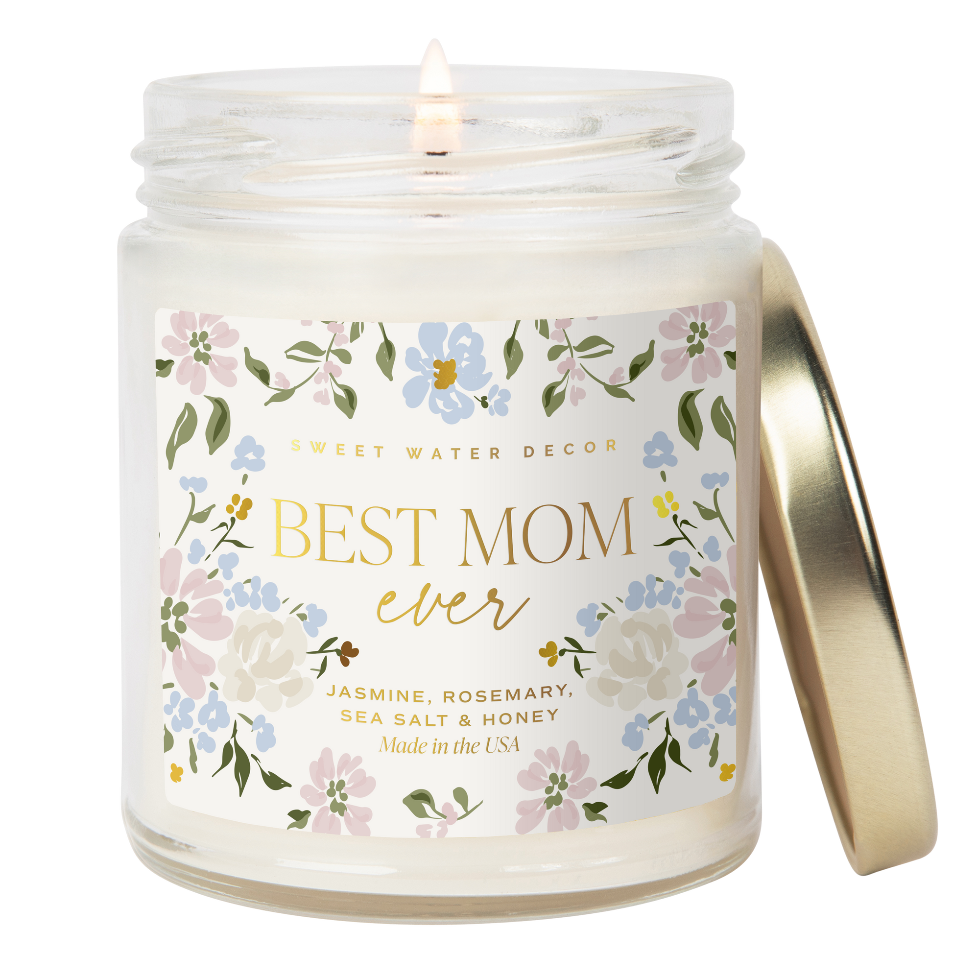 Best Mom Ever Soy Candle - 9 oz Sweet Water Decor