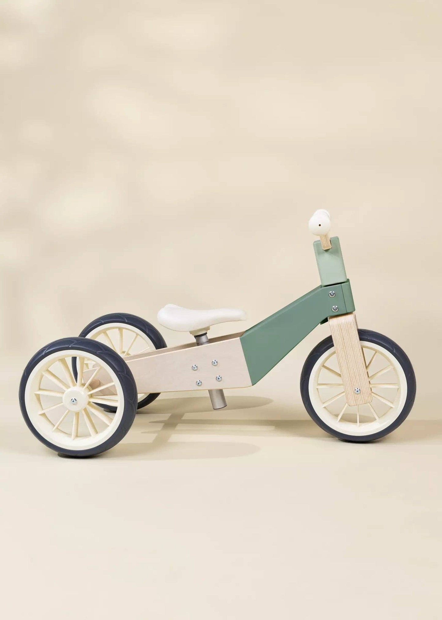 3-in-1 Wooden Balance Bike - Seafoam