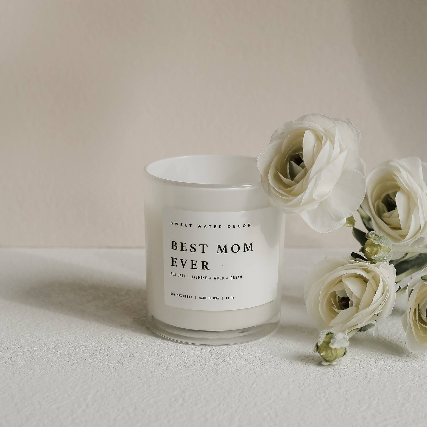 Best Mom Ever Soy Candle - 11 oz Sweet Water Decor