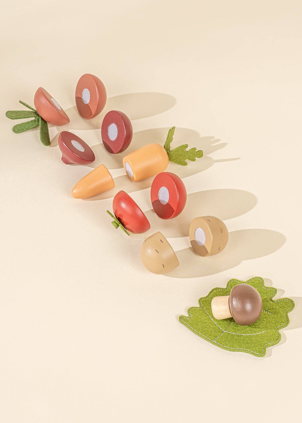 Wooden Vegetables Playset