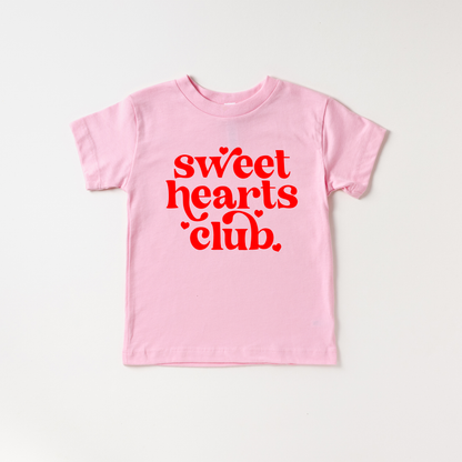 Sweet Hearts Club Valentines Day Shirt Toddler and Youth Benny & Ray Apparel