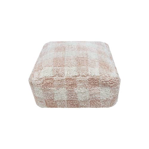 Pouf Vichy Rose