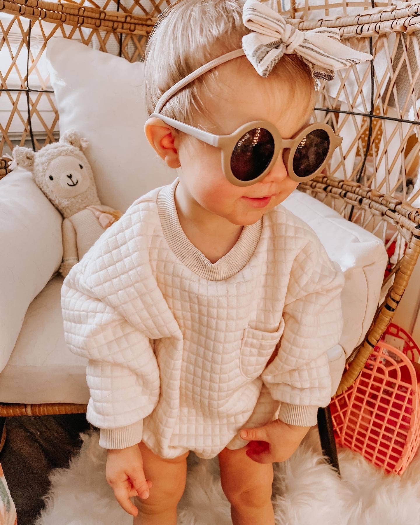 Kids Sunglasses Round (Taupe)