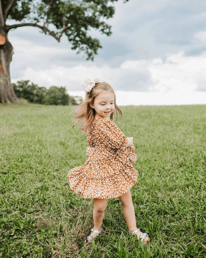 Mommy and Me Katherine Dress - Russet Floral Bailey's Blossoms