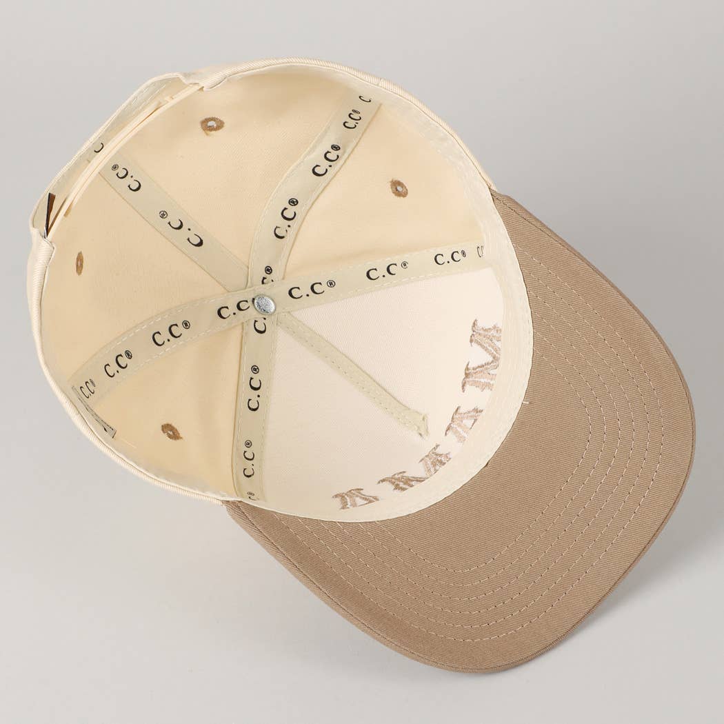 MAMA Typographic Design Embroidery Baseball Cap Fashion City