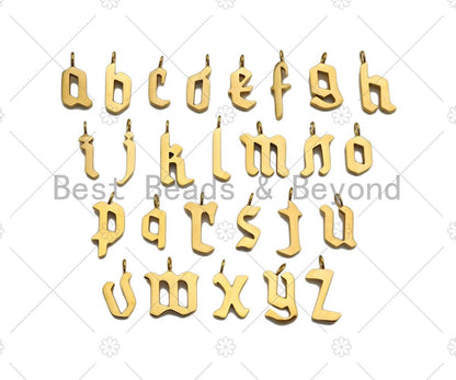 Old English Font Style Alphabet Letter Charm BestBeads&Beyond A