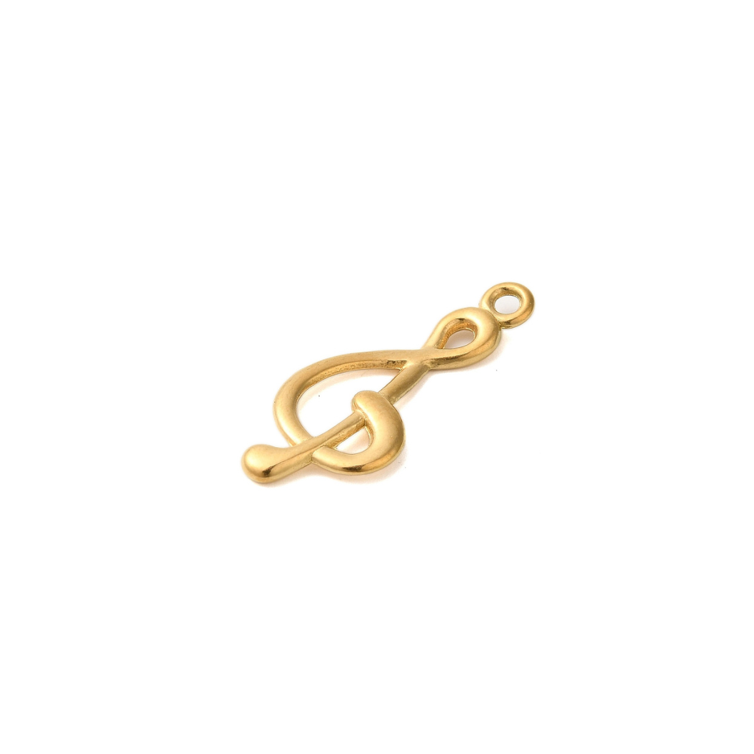Gold Music Note The Charm Bar Company