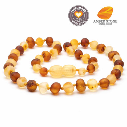 Baroque Amber Necklace - Mixed