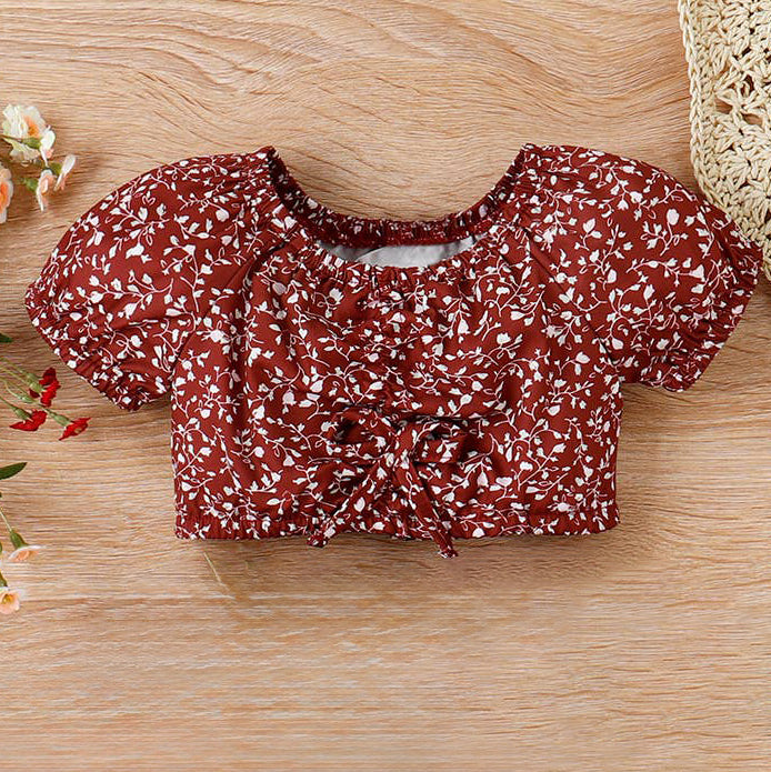 Toddler Girl Trendy Floral Top