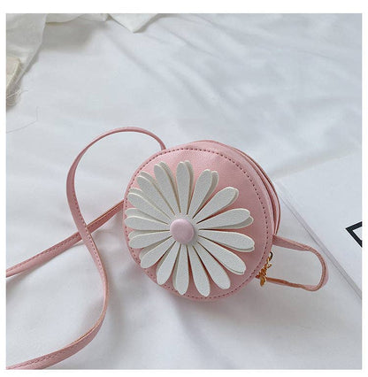 Flower Patched Pattern Mini Crossbody Bag MyKids-USA® Pink Average Size (0-12Y）