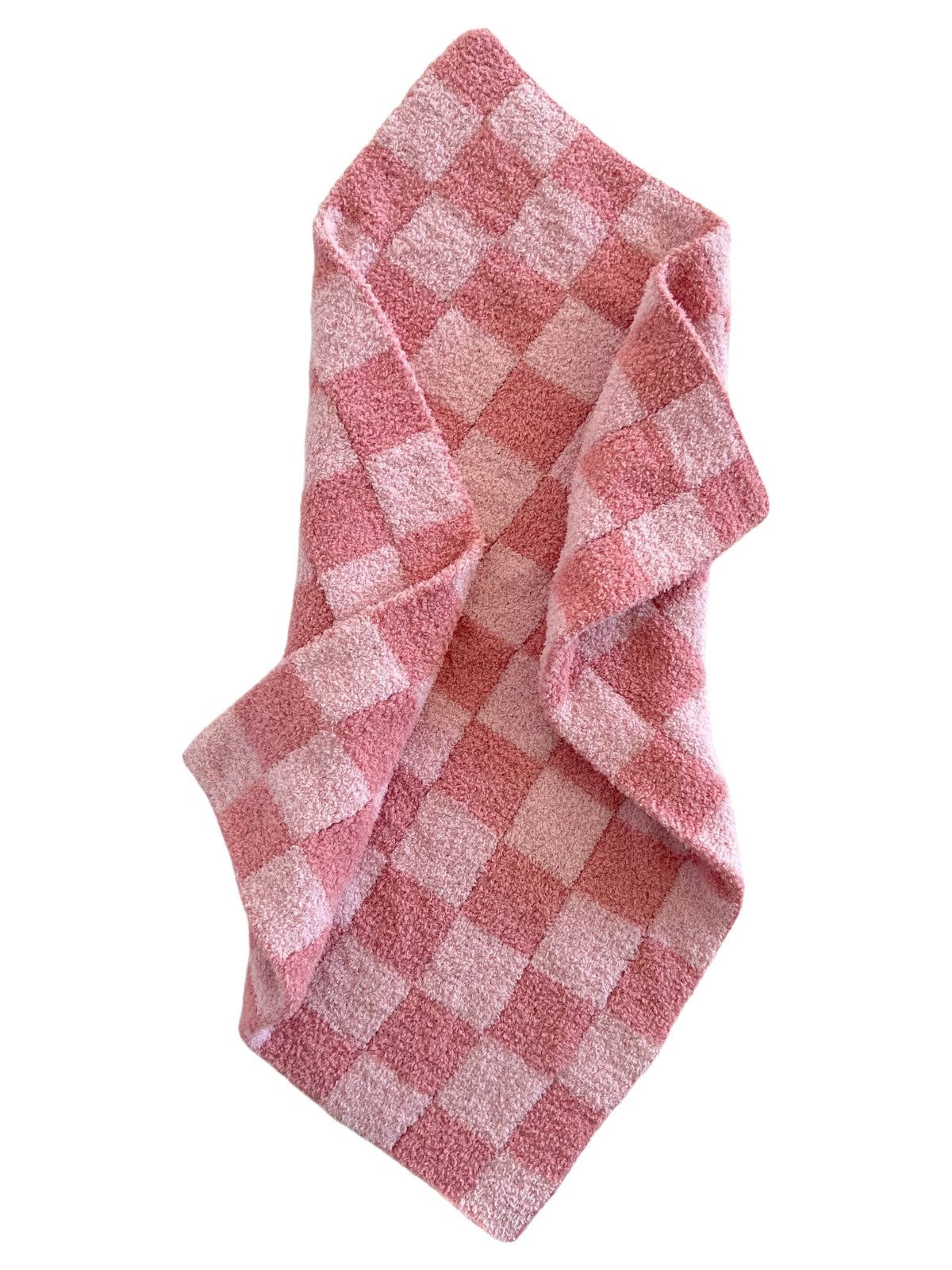 Phufy® Bliss Checkerboard Mini Blanket, Strawberry/Carnation SpearmintLOVE