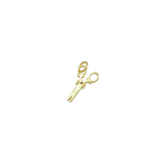 CZ Gold Scissor Charm BestBeads&Beyond