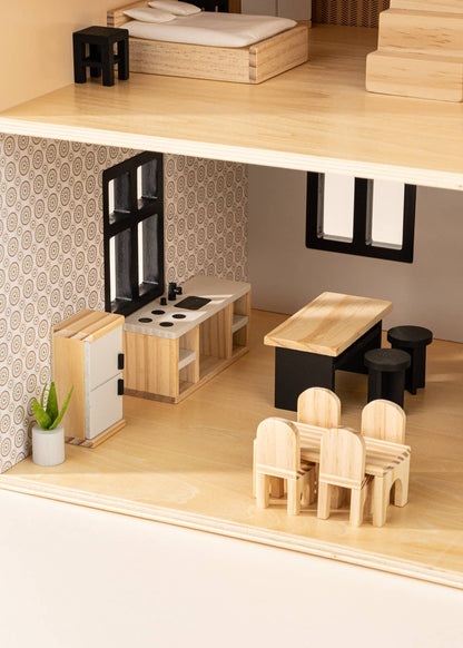 Wooden Doll House Kitchen Furniture