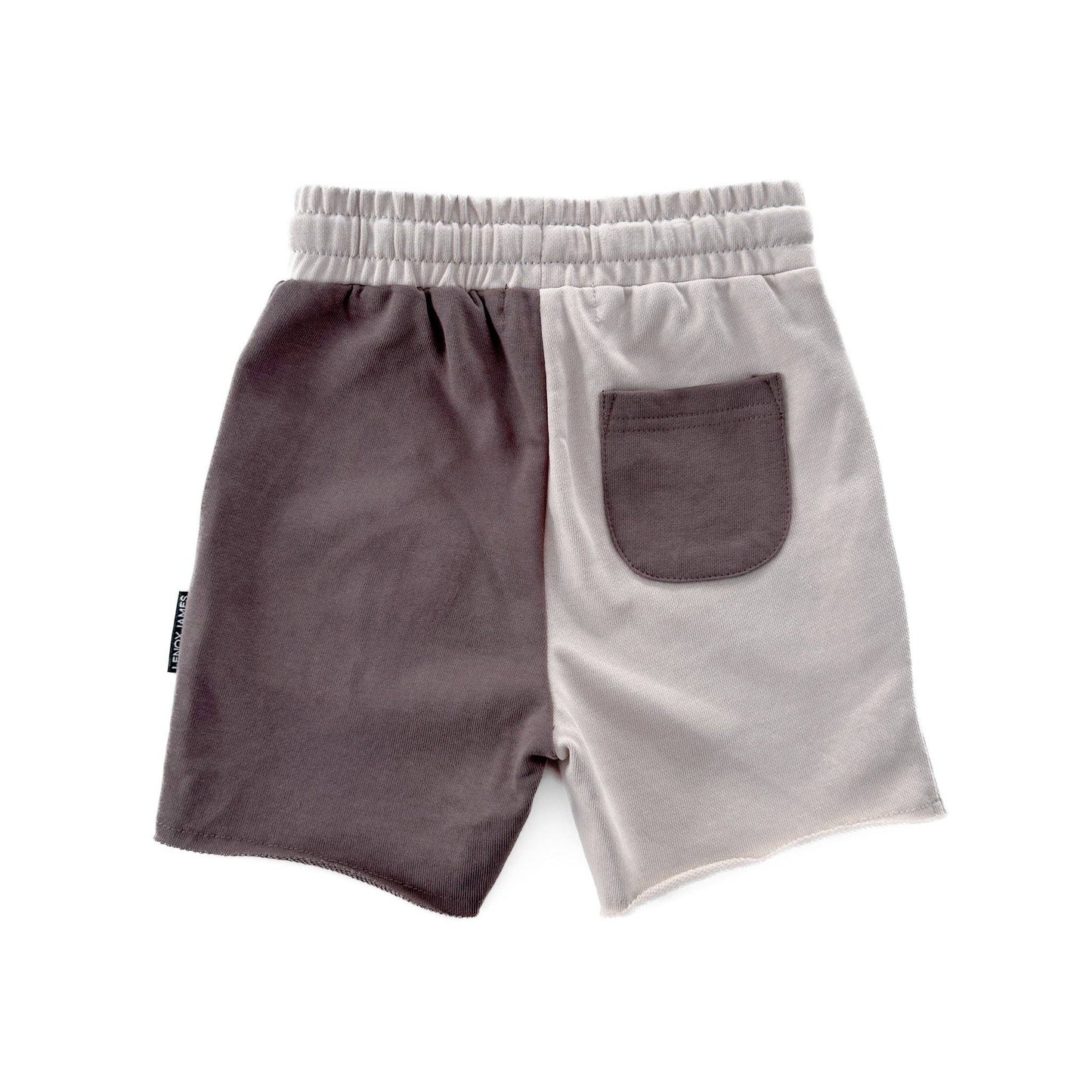 COLOR BLOCK SHORTS - MOCHA LENOX JAMES